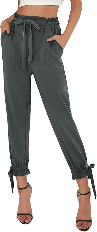GRACE KARIN Womens Casual High Waist Pencil Pants with Bow-Knot Pockets for Work | Amazon (US)