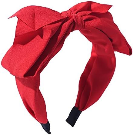 Bow HeadBands for Women Girls Big Bow Decor Hair Hoop ,Drnytunk Women Headbands Knotted Turban He... | Amazon (US)