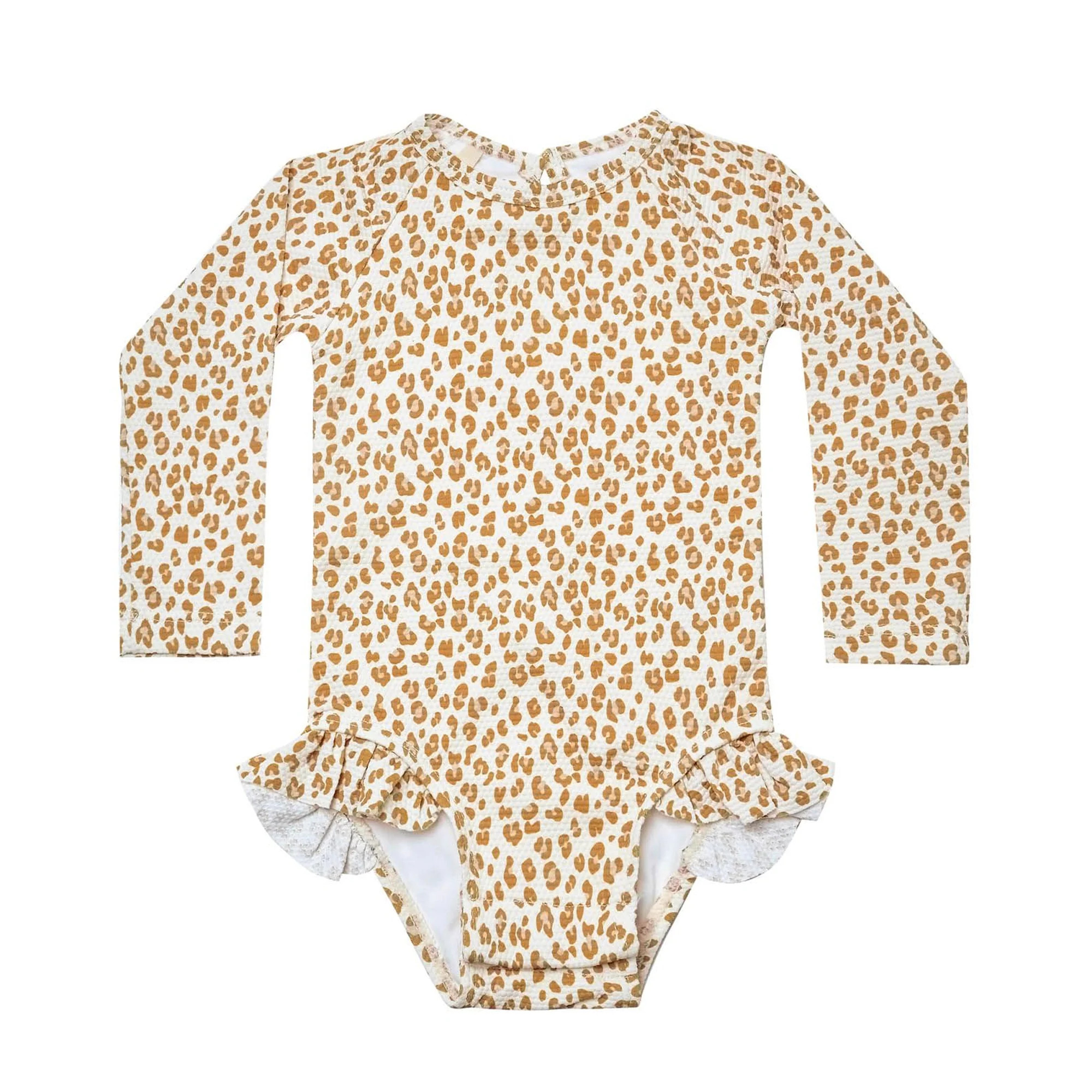 One Piece Girls Rashguard, Cheetah | SpearmintLOVE