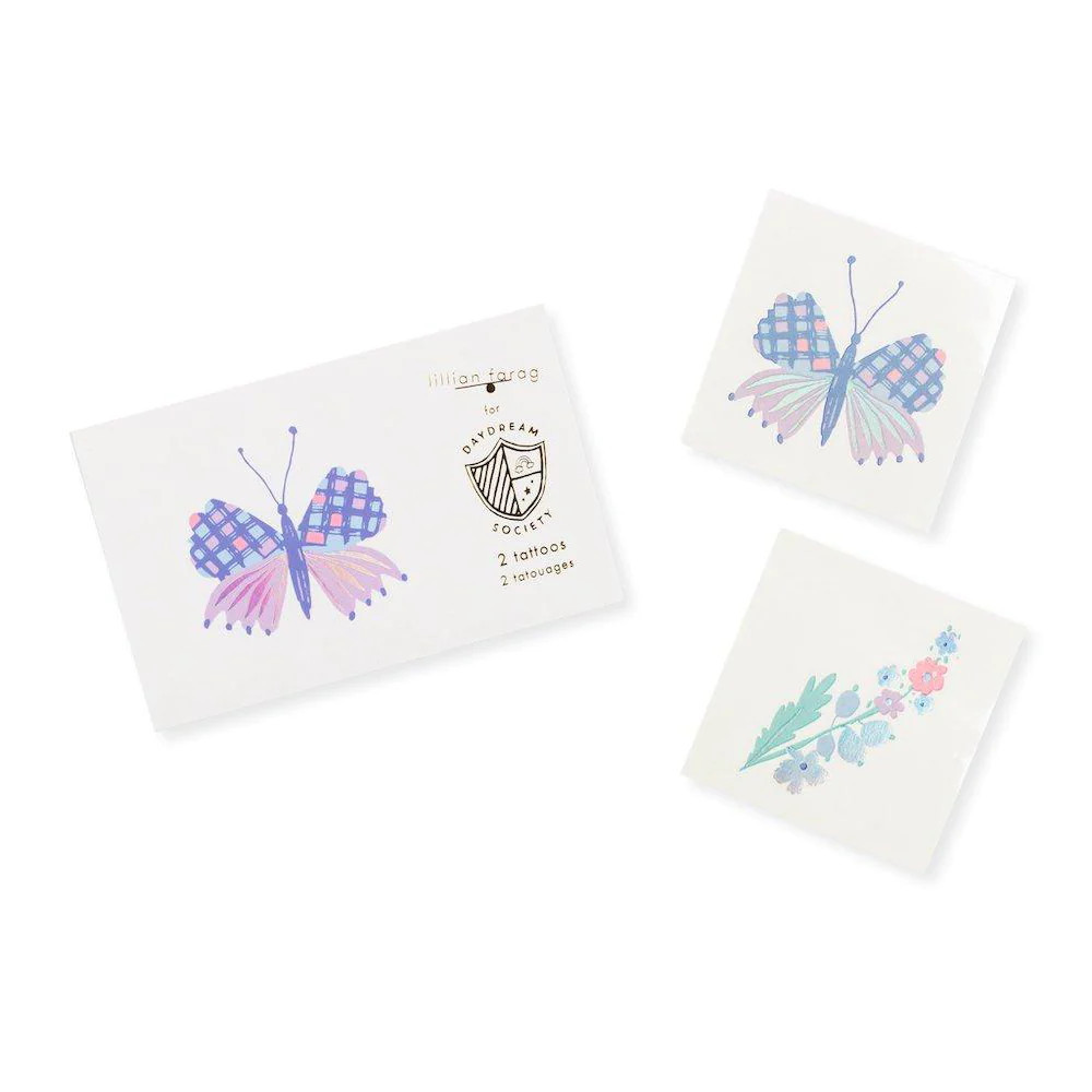flutter temporary tattoos | Daydream Society