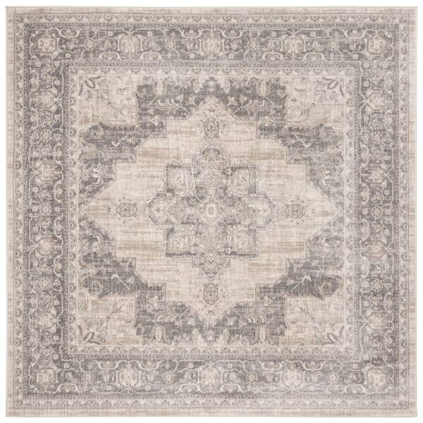 Safavieh Brentwood Clara Traditional Oriental Medallion Rug - 3' x 5' - Cream/Grey | Bed Bath & Beyond