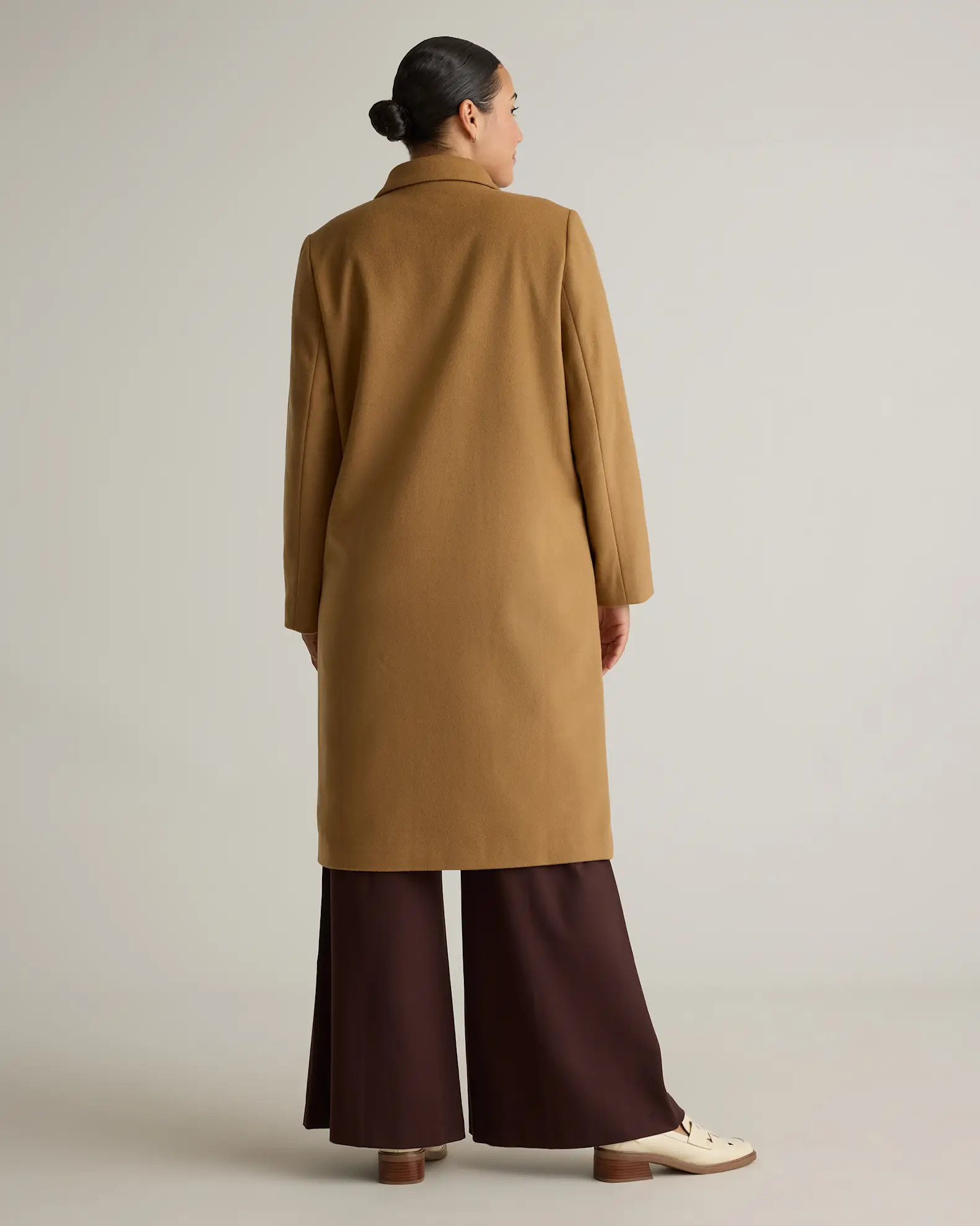 Italian Wool Classic Single-Breasted Coat | Quince