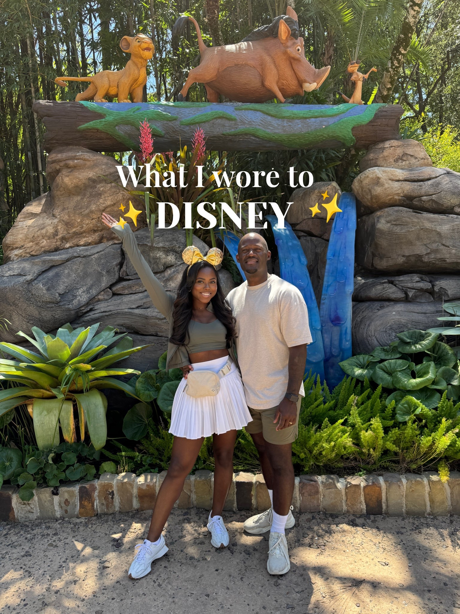 Cute casual idea for your next Disney trip!  You can also style this look with biker shorts! 🪄✨ #lululemon #tennisskirt 

#LTKTravel #LTKStyleTip