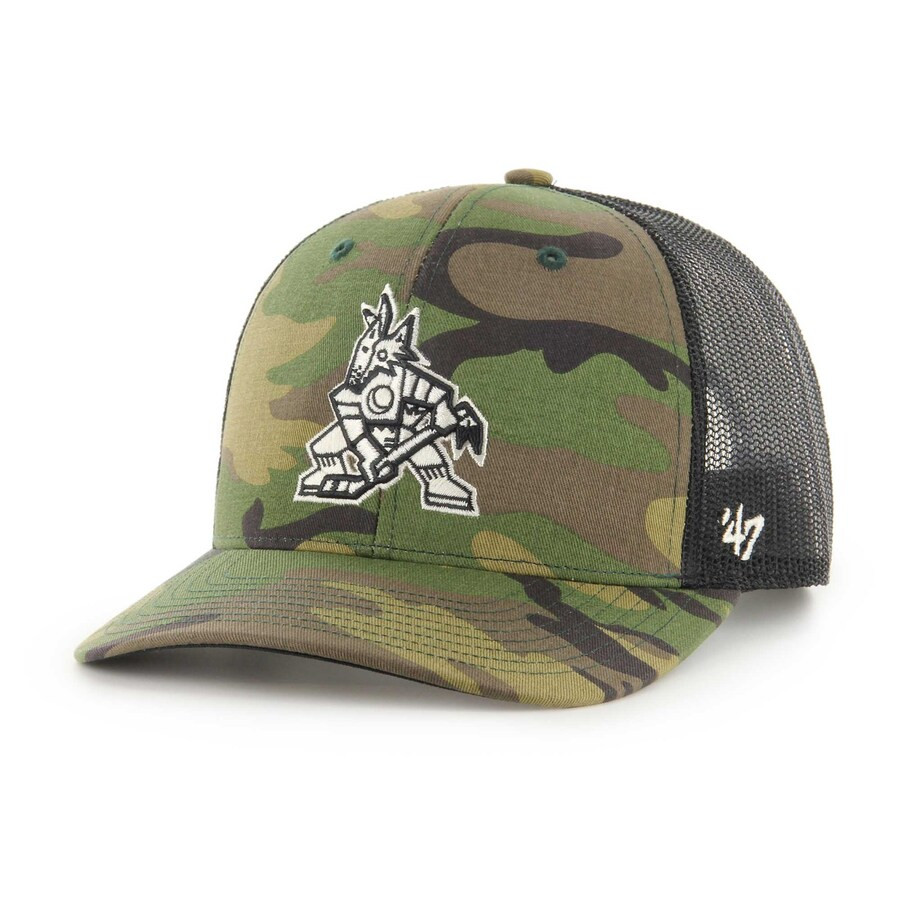 Arizona Coyotes '47 Trucker Adjustable Hat - Camo/Black | Lids