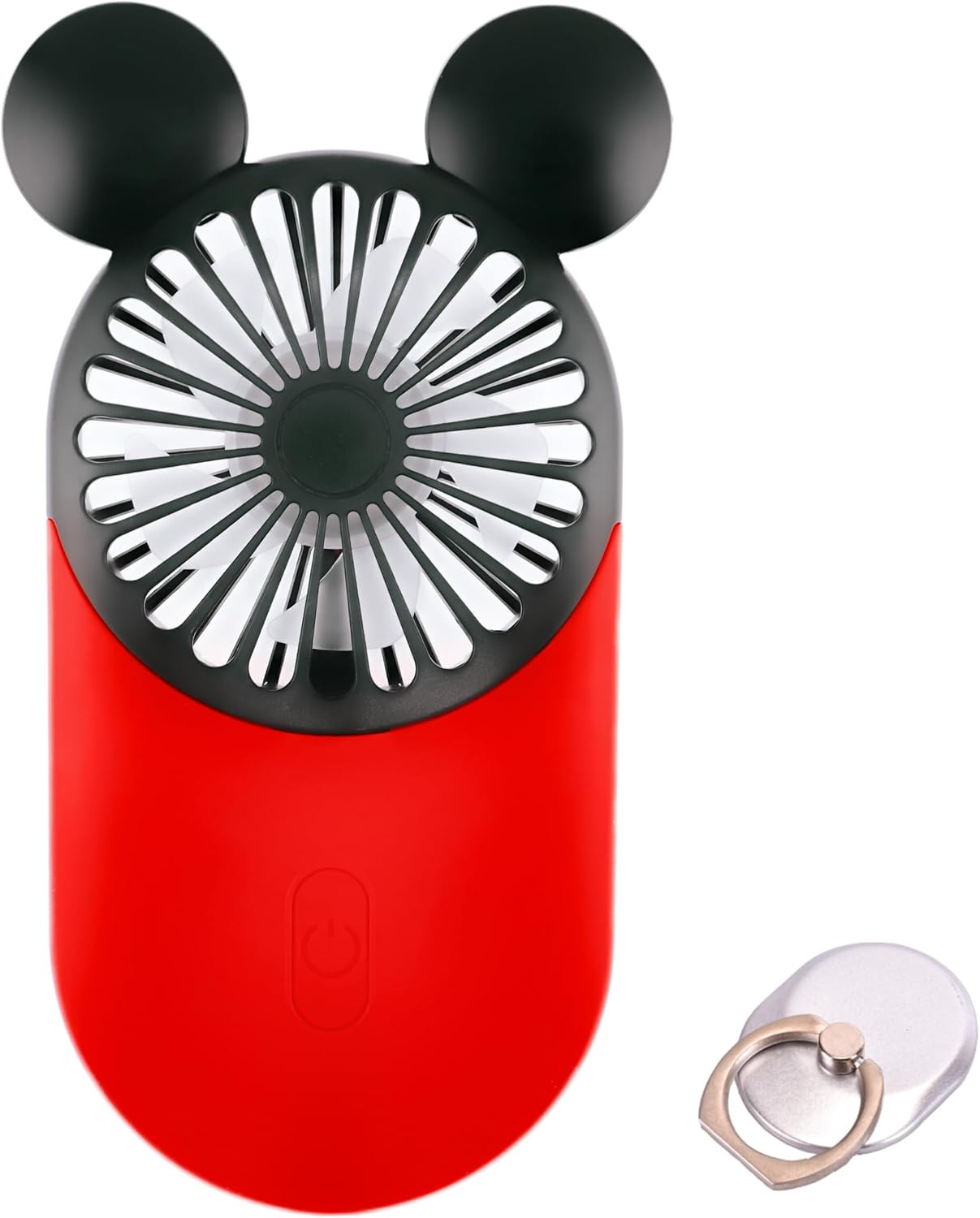 Cute Handheld Mini USB Fan, Rechargeable Portable Fan, 3 Adjustable Speeds and Wearable Accessories, Pocket Size for Indoor Or Outdoor Activities (Red) | Amazon (US)