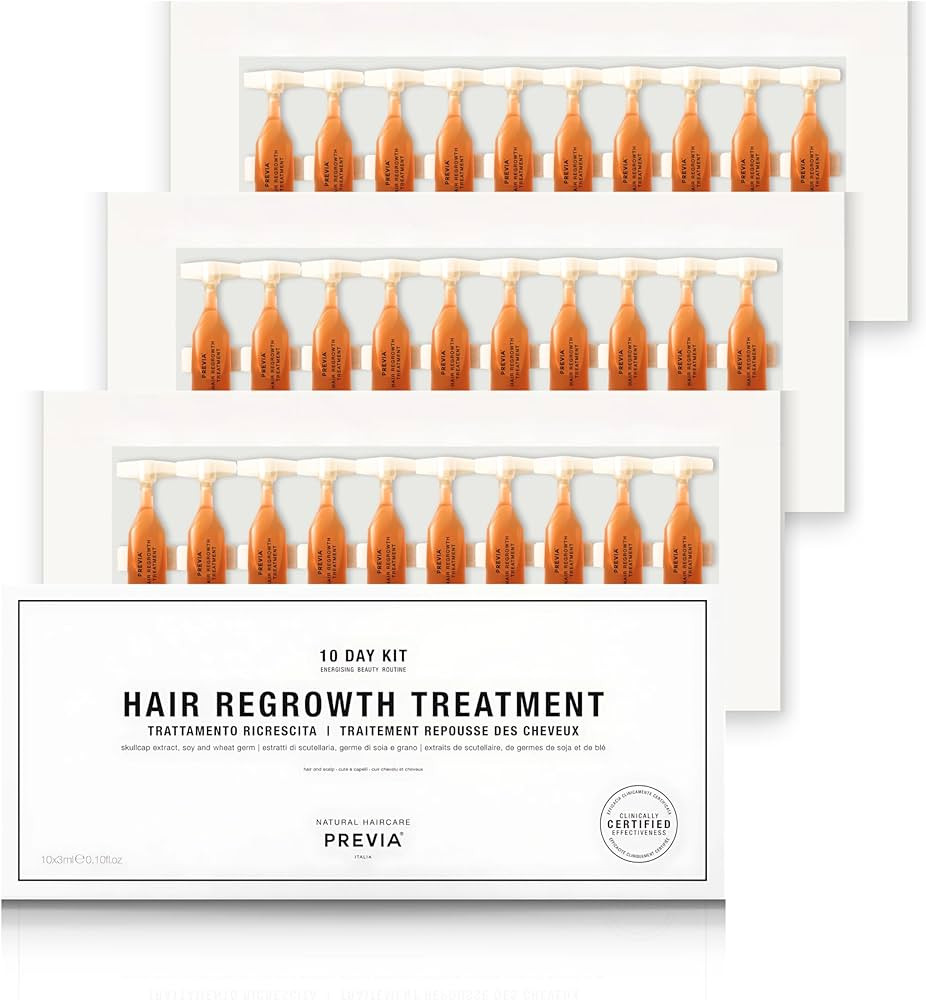 PREVIA Hair Regrowth Treatment | Formulated with Skullcap Extract, Soy & Wheat Germ | Clinically ... | Amazon (US)