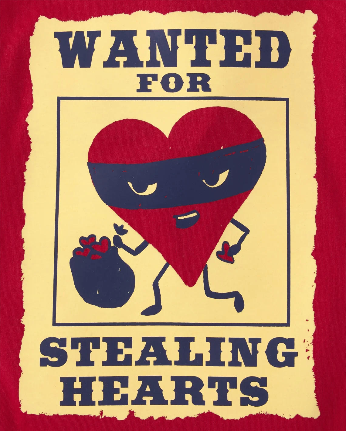 Baby And Toddler Boys Valentine's Day Wanted Poster Graphic Tee - red | The Children's Place
