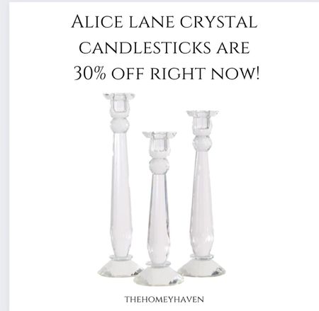 These are so gorgeous and on sale right now! Beautiful for a fireplace mantle, coffee table, shelf, or tables-cape!

Linked my other favorite crystal decor from @alicelanehome!

Use alicelane20 for 20% off regular price items all of august!

Candlesticks 
Home decor
Fall decor
Crystal decor
Coffee table decor
Shelf decor
Living room decor
Living room
Home
Entryway 
Mantel decor
Bedroom decor
Dining room decor
Kitchen decor
Table decor
Thehomeyhaven 

#LTKFind #LTKhome #LTKsalealert