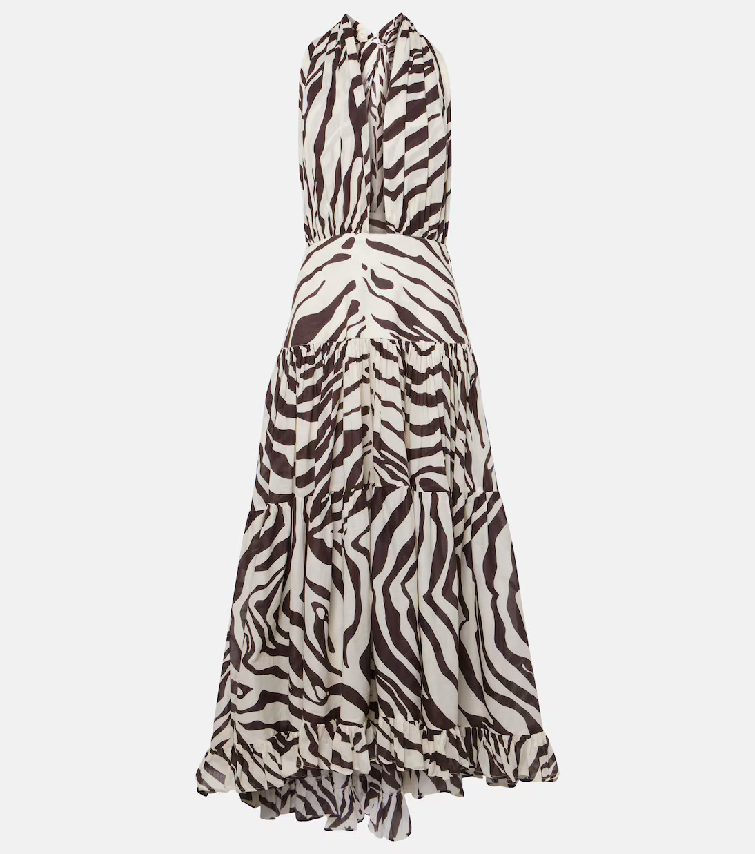 Marie Rose zebra-print cotton maxi dress | Mytheresa (UK)