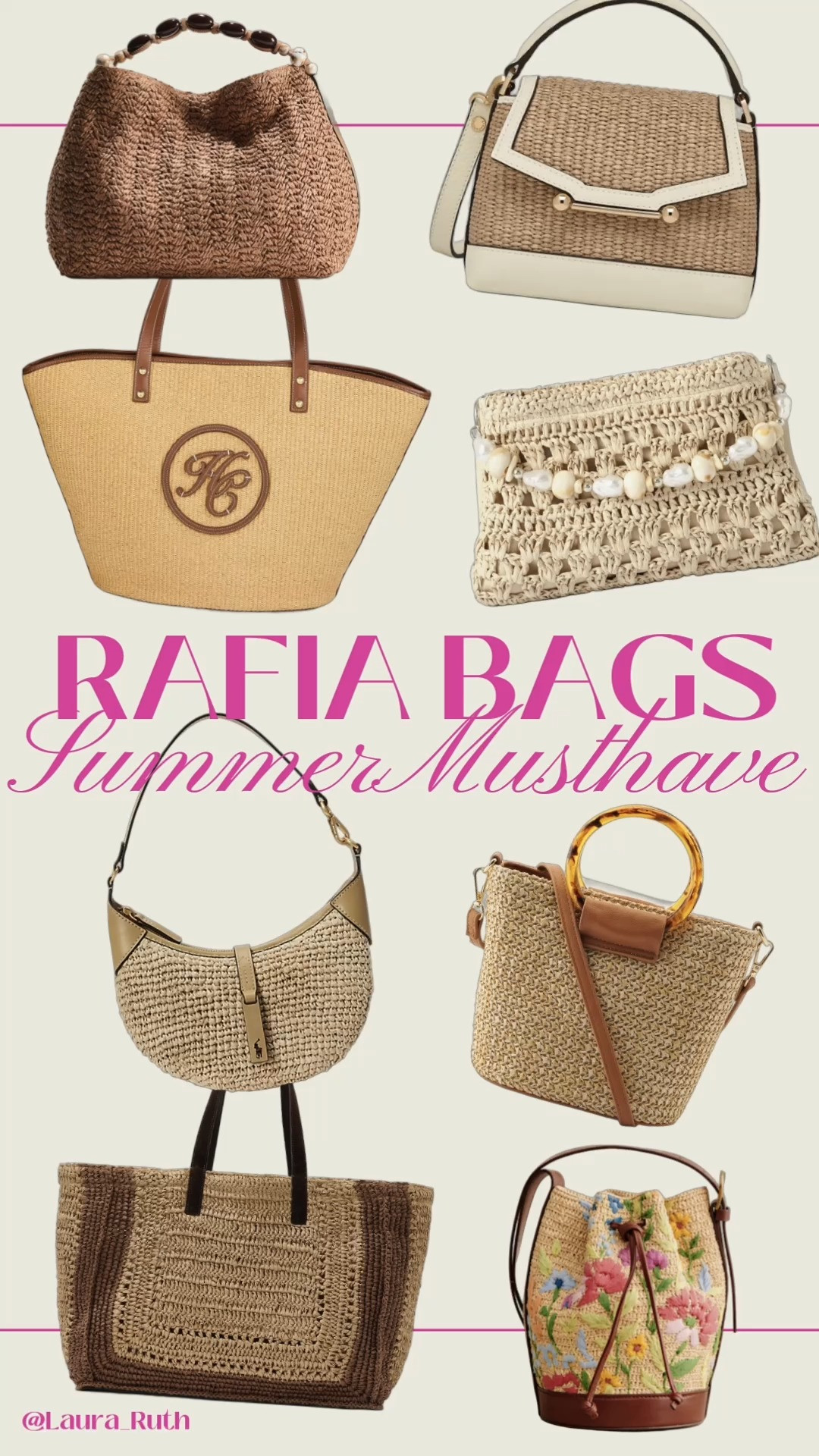 👜 Raffia Bags You'll Wear on Repeat featuring straw totes, raffia handbags, woven shoulder bags, crochet clutches, basket bags, crossbody styles, beach totes & vacation-ready accessories. A bag for every summer event—from beach days, tennis matches & city breaks to alfresco dinners, weekend getaways & sunset cocktails. The perfect finishing touch for holiday outfits, coastal style, resort wear, old money summer looks & capsule wardrobes 🤍✨ 

 #LTKsummer #LTKtravel #LTKbag