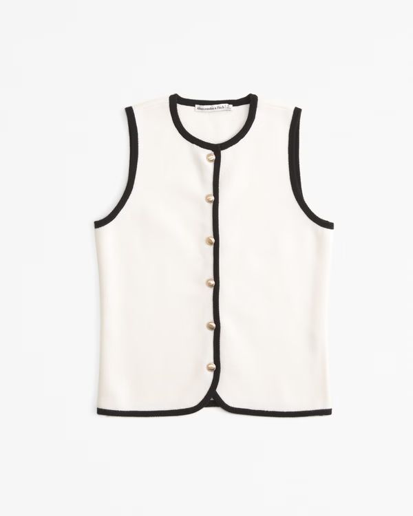 Women's The A&F Mara Crew Sweater Vest | Women's Tops | Abercrombie.com | Abercrombie & Fitch (US)