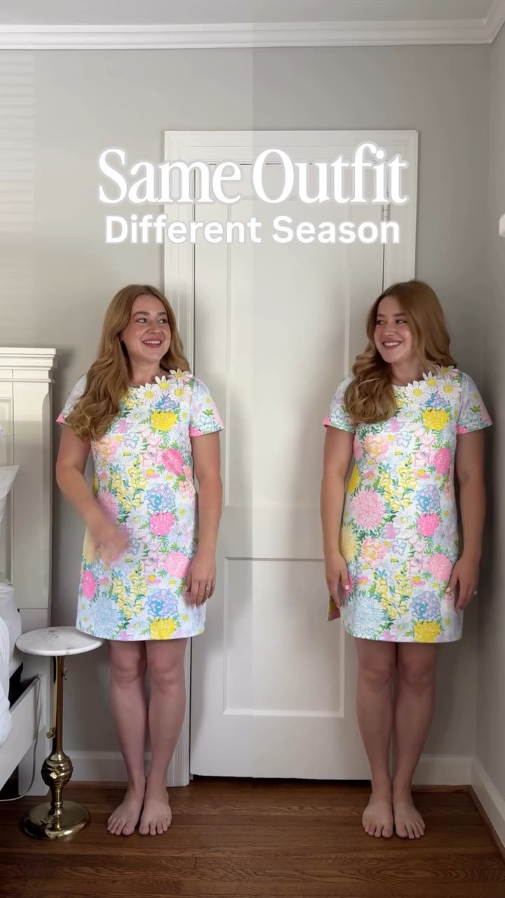 One summertime romper, two versions of me 🩷

#preppystyle #elevatedcasual #resortstyle #momstyleblogger #lillypulitzer