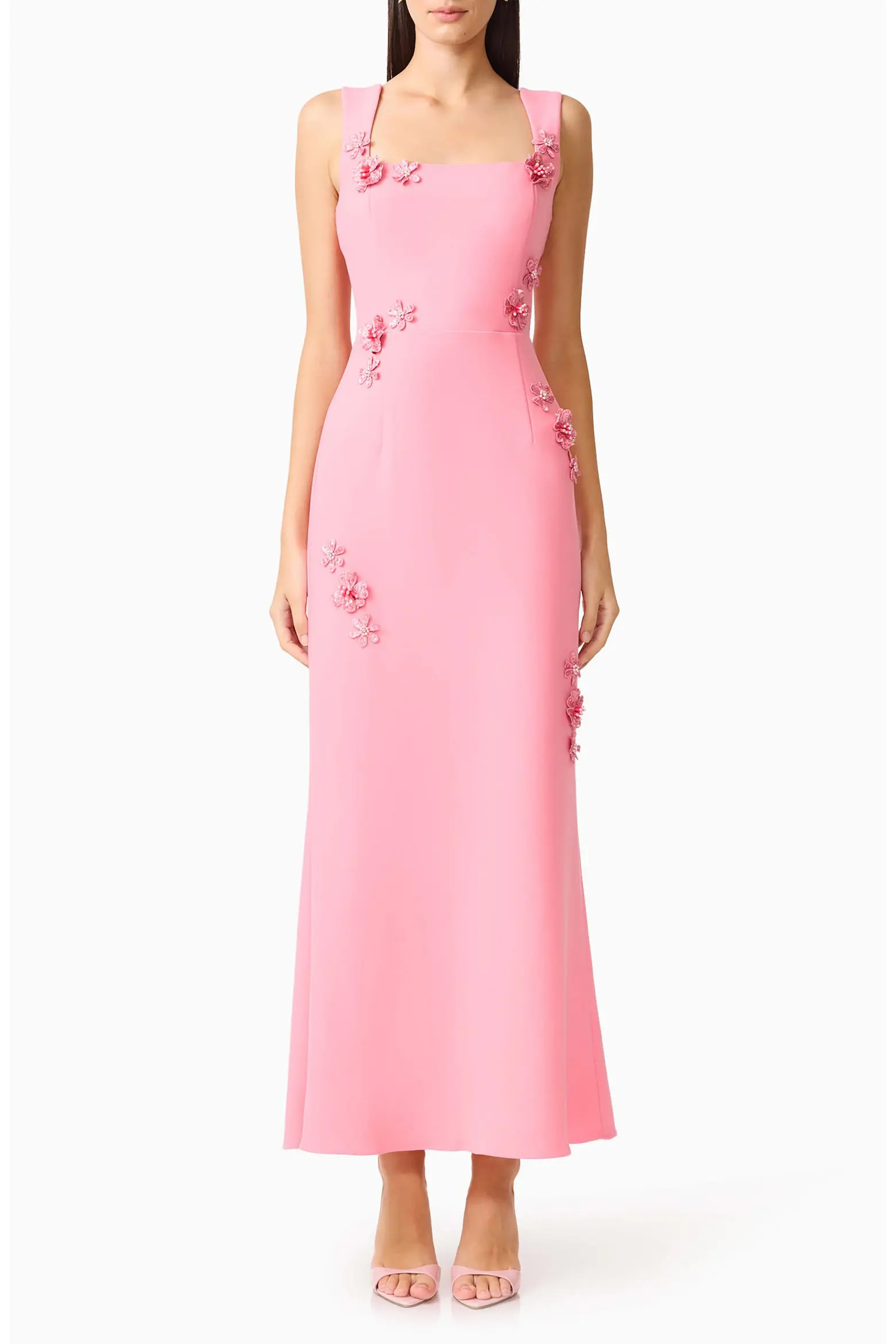 Hayley Beaded Floral Appliqué Sheath Gown (Women) | Nordstrom | Nordstrom