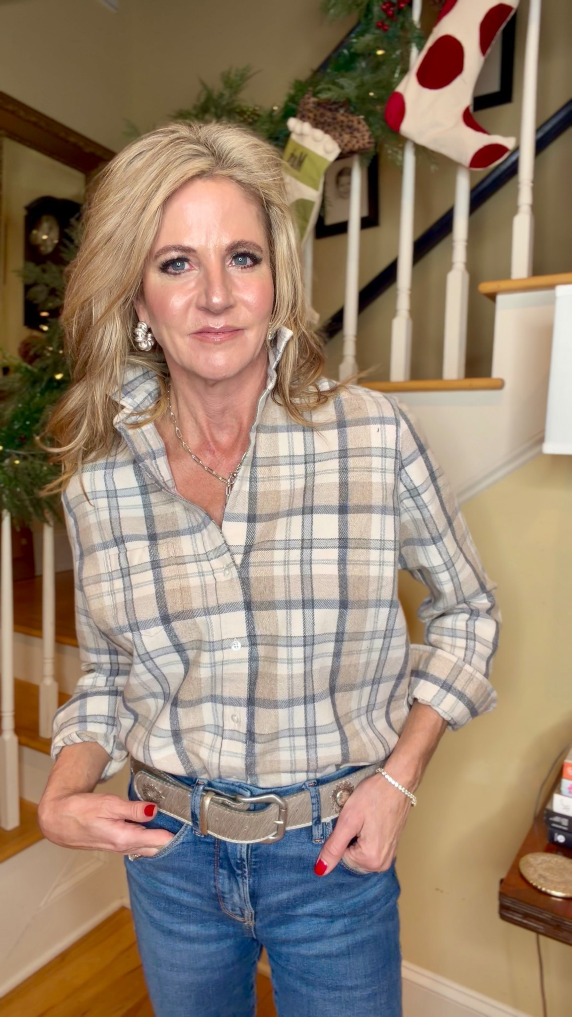 My favorite flannel. So soft & such great quality.  Love that the collar stays up. 25% off today only.

#LTKSaleAlert #LTKSeasonal #LTKOver40