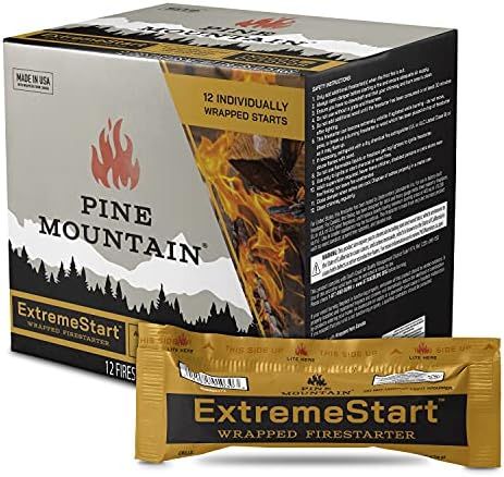 Pine Mountain ExtremeStart Wrapped Fire Starters, 24 Starts Firestarter Wood Fire Log for Campfir... | Amazon (US)