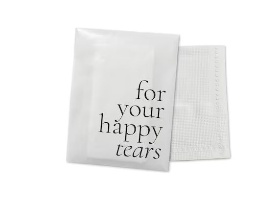 Happy Tears Tissue Packets  Wedding Tissues  Wedding Guests | Etsy UK | Etsy (UK)
