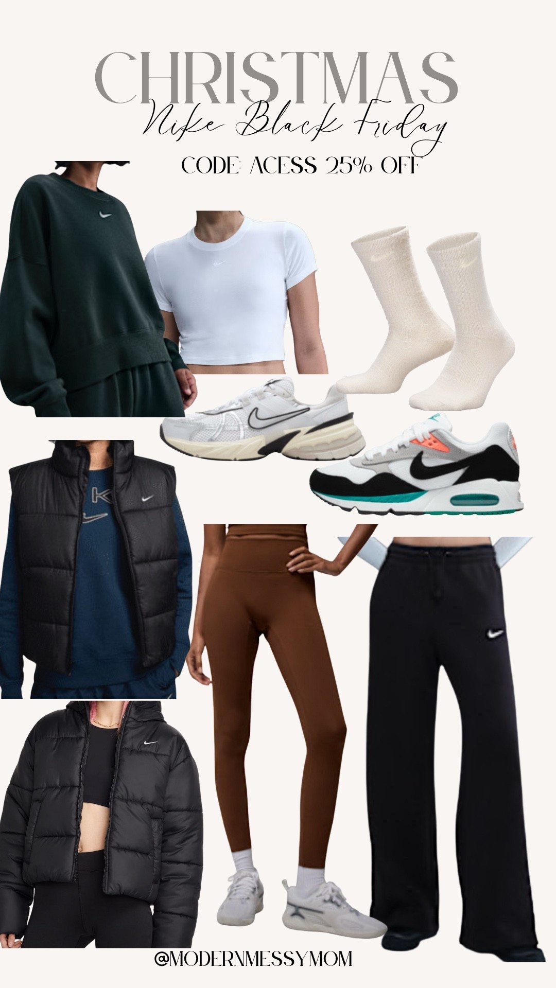 Nike Black Friday Deal 🚨
Code: Access

Sports wear 
Athletic wear 
Nike 
Sportsmom 
 


#LTKSaleAlert #LTKActive #LTKmomlife