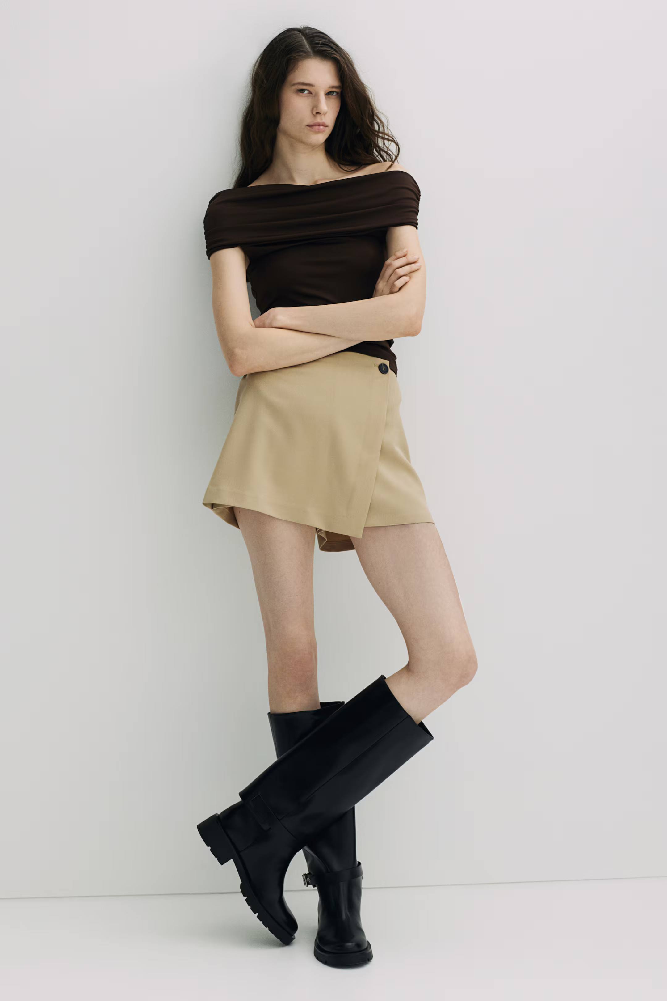 Gathered off-the-shoulder top | H&M (US + CA)