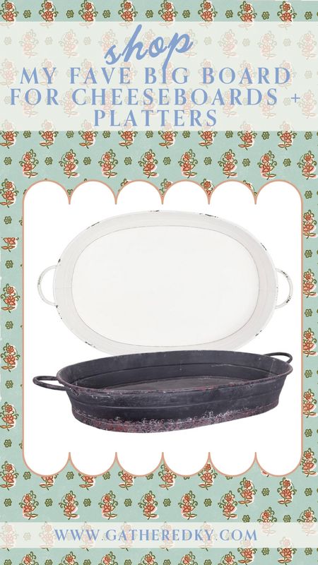 My most used giant tray for cheeseboards and platters- love that it’s deep and has edges for easy transport! Also a perfect decor piece when not in use! 

Amazon finds cheeseboard charcuterie serving entertaining summer party summer party essentials amazon home finds patio porch cookouts 

#LTKSaleAlert #LTKFindsUnder100 #LTKHome