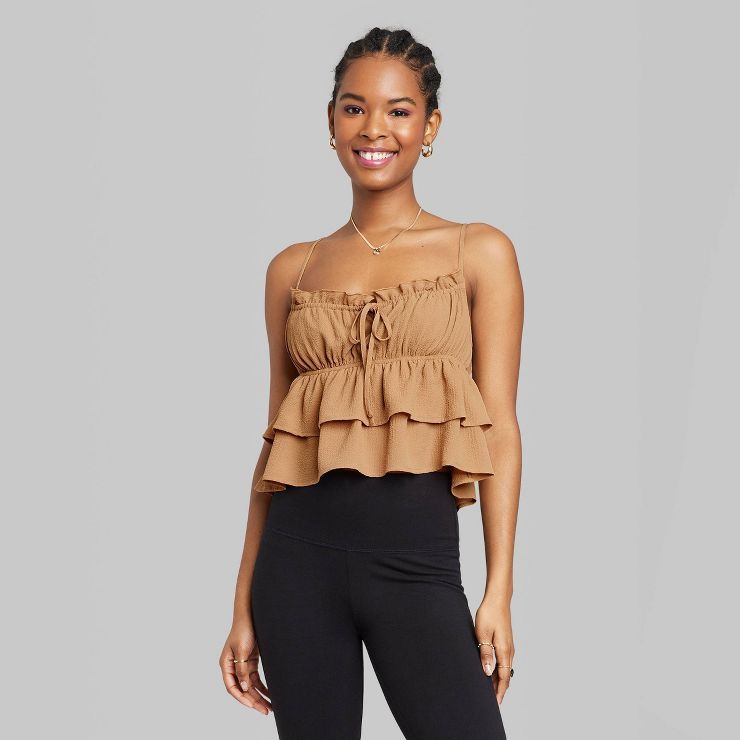 Women's Tiered Ruffle Tank Top - Wild Fable™ | Target