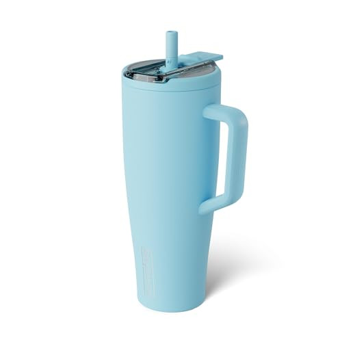 BrüMate Era Flip 40oz Tumbler with 100% Leakproof Covered Straw Lid | Hygienic Covered Straw | Insulated Stainless Steel Water Bottle with Handle | Cup Holder Friendly | BPA-Free (Glacier) | Amazon (US)