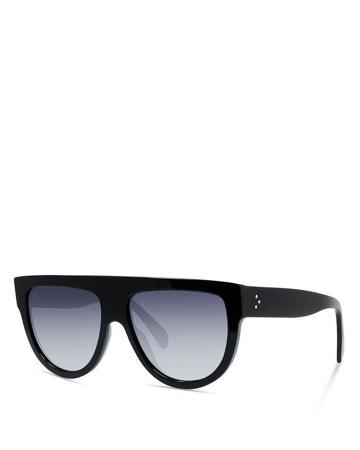 Unisex Polarized Flat Top Aviator Sunglasses, 60mm | Bloomingdale's (US)