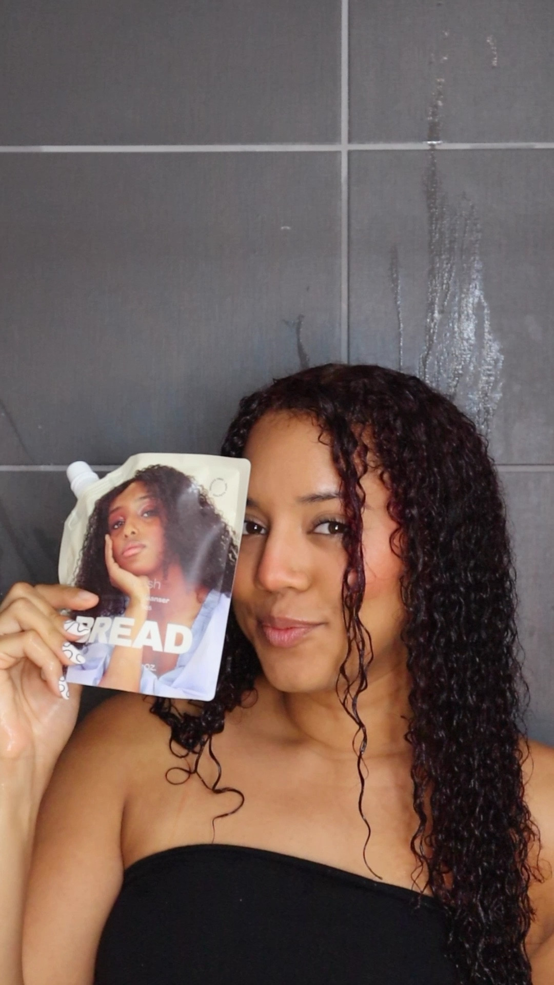Curly hair wash day with the Bread Kit 1