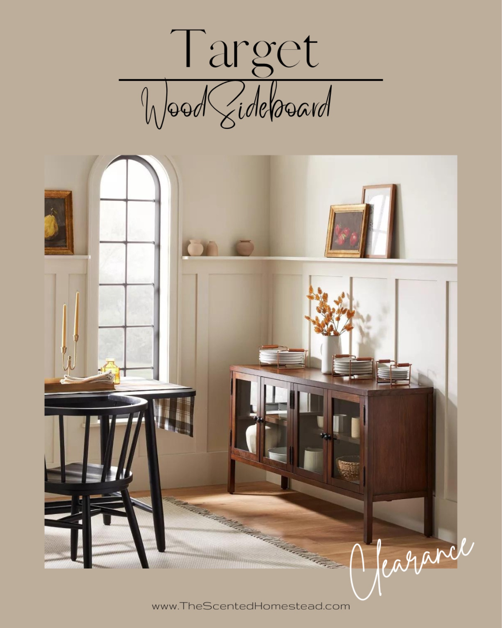 Target clearance furniture, Wood and Glass 4- door sideboard buffet, glass cabinet, dining room furniture.

#LTKFind #LTKhome #LTKSale