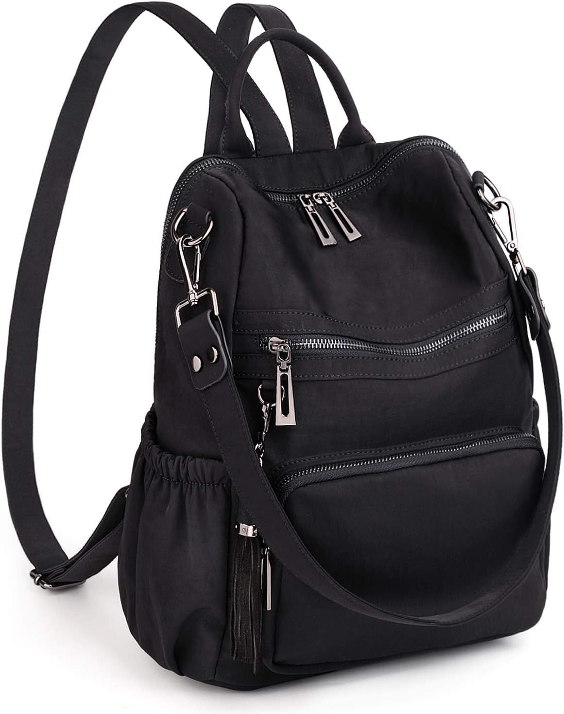 UTO Women Backpack Purse Nylon Fabric Ladies Fashion Designer Rucksack Convertible Travel Shoulde... | Amazon (US)