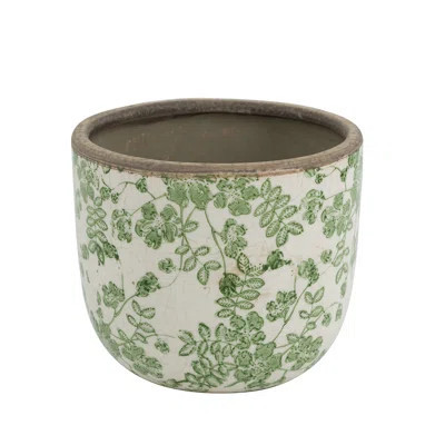 Flower Planter - Green/White | Wayfair North America