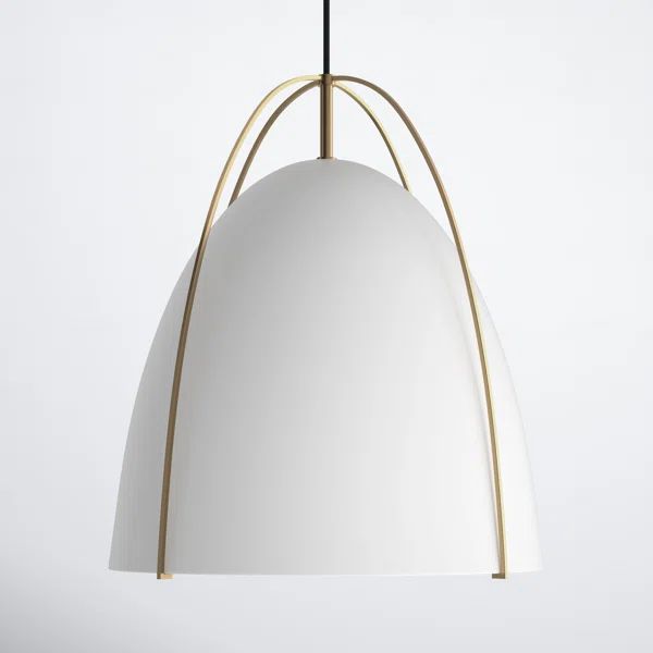 Nikki Single Light Metal Steel Dimmable Pendant | Wayfair North America