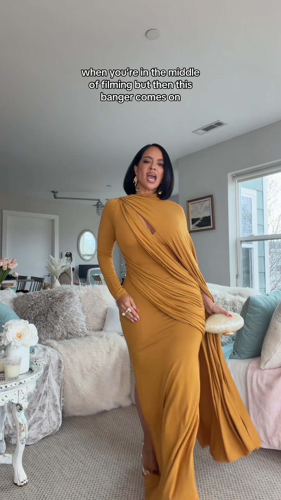 DANCE BREAK 💃🏽 This gown from JLuxlabel is incredible! Double lined, has stretch, also comes in chocolate brown. Similar styles tagged as well. 

#LTKPetite #LTKOver40 #LTKWedding