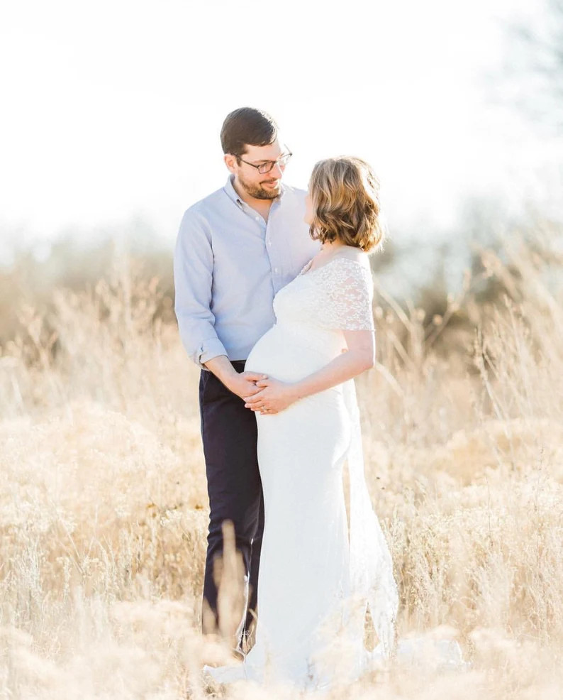 Maternity Gown Bohemian Maternity Dress Photo Shoot Lace Wrap | Etsy | Etsy (US)