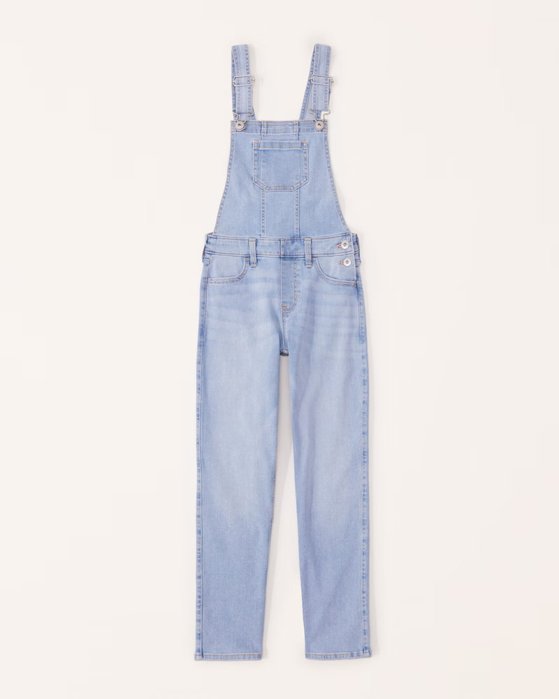 mid rise overalls | Abercrombie & Fitch (US)