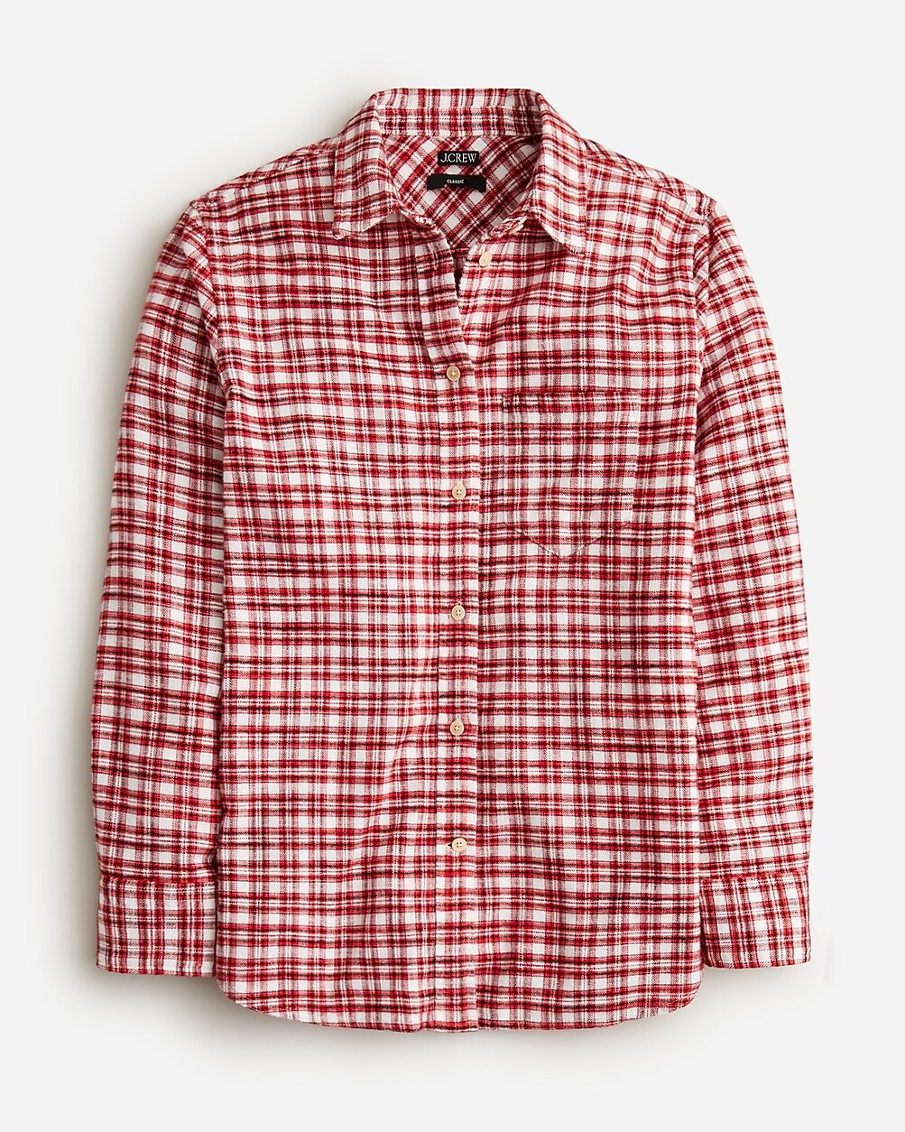Classic-fit flannel shirt in tartan | J. Crew US