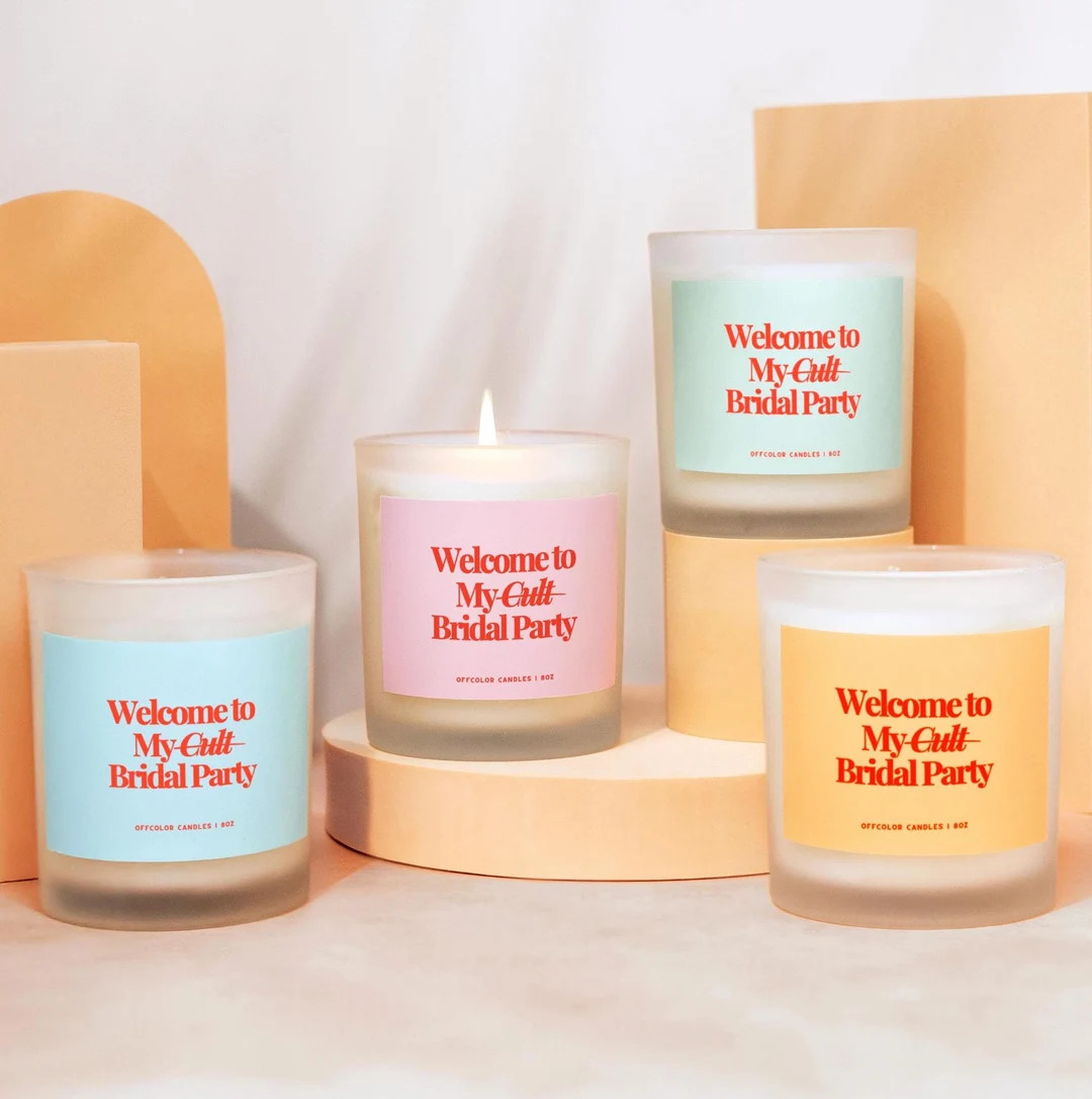 Bulk Bridesmaid Proposal Gift Box Candles, Personalized Bridesmaid Candles, Funny Bridesmaid Prop... | Etsy (US)