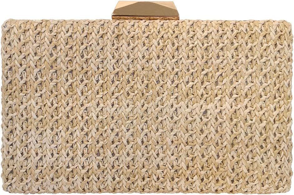 Natural Straw Box Clutch | Amazon (US)