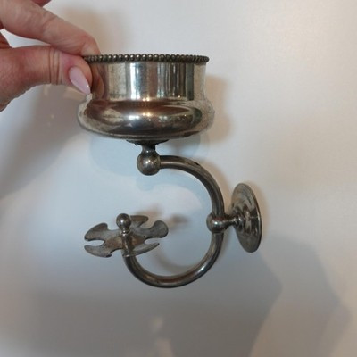 Vintage The Brasscrafters Solid Brass Wall Toothbrush Soap Holder Nickel Bath | eBay US