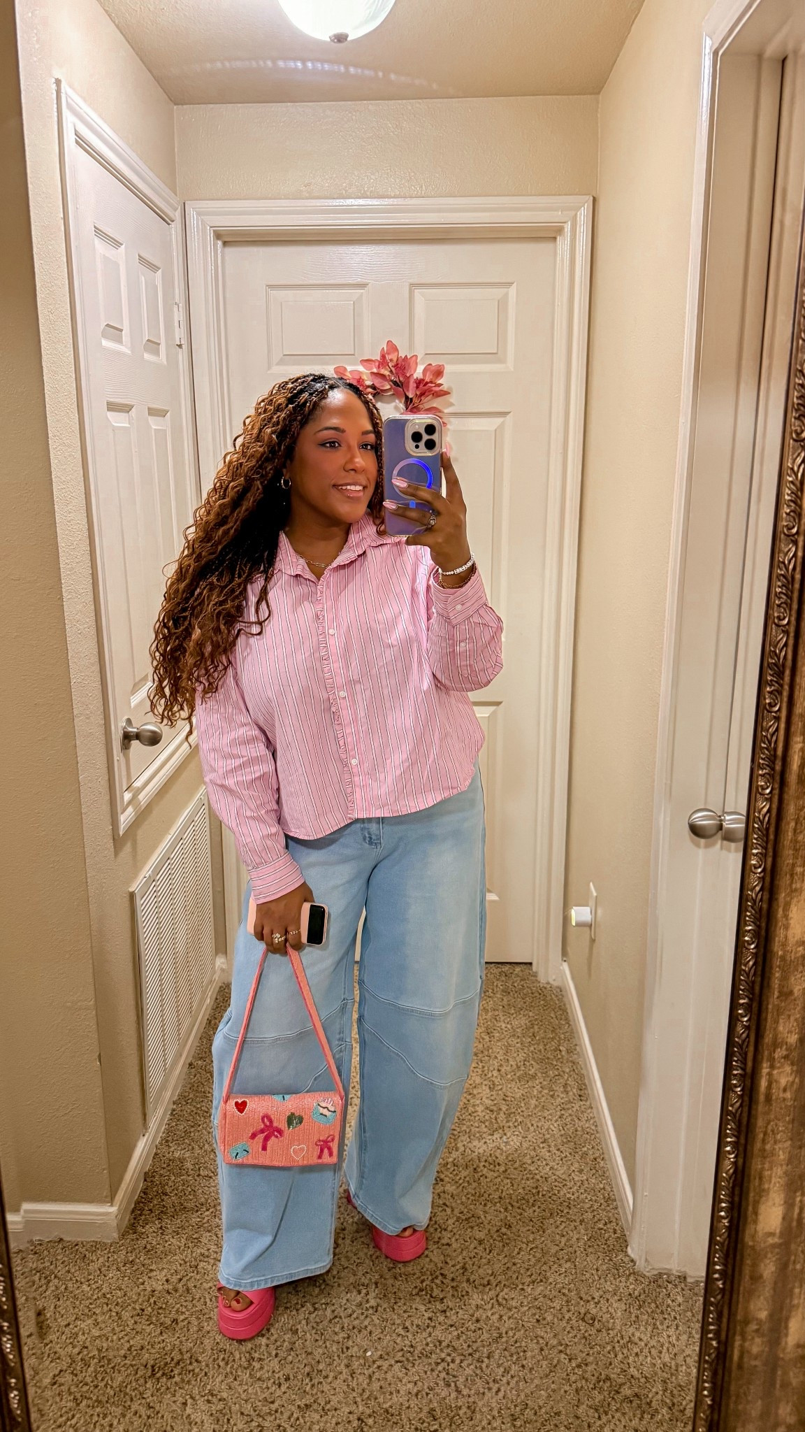 Cute, easy, casual Valentine’s Day look ￼

#LTKMidsize #LTKValentine