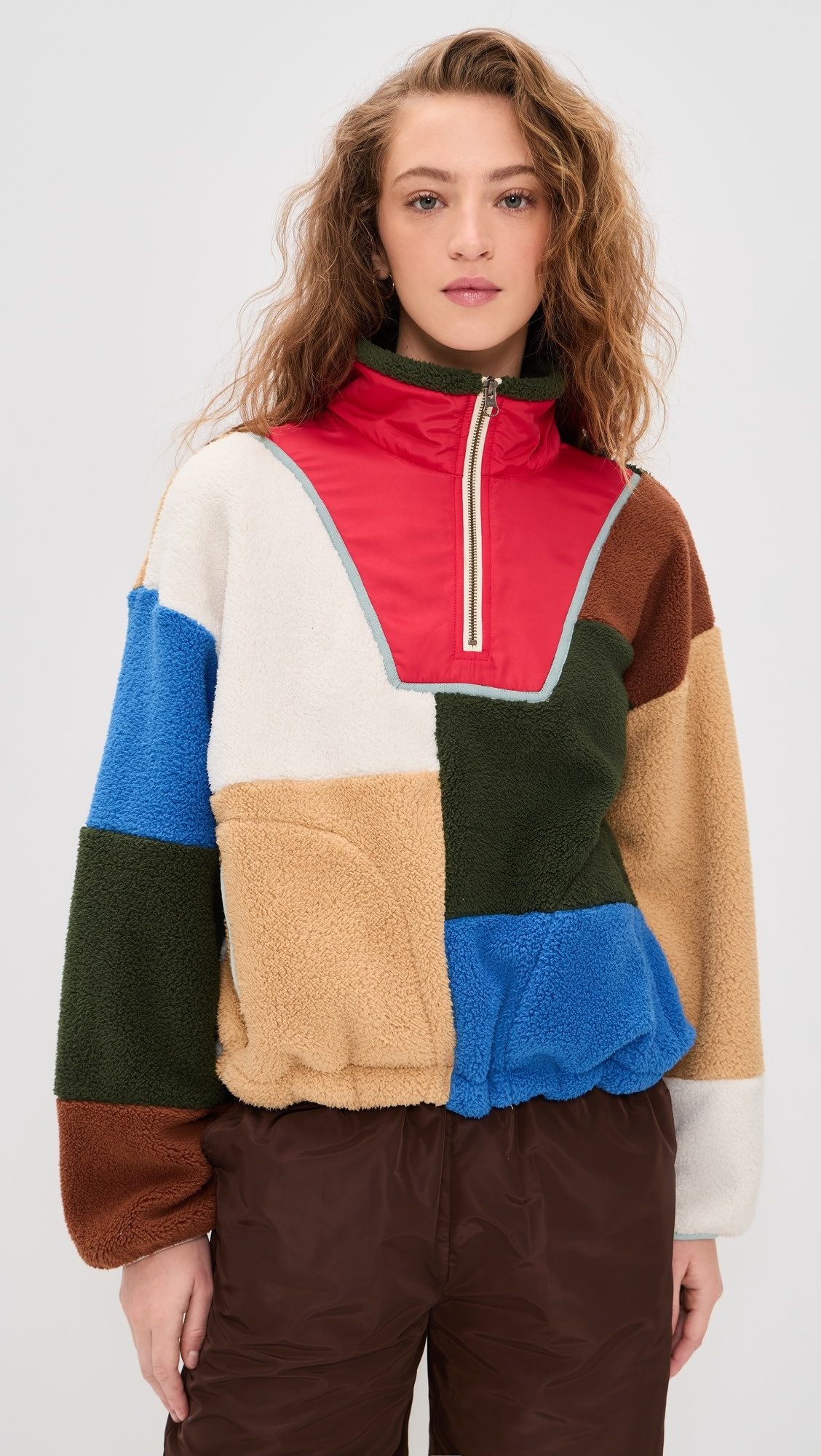 The Plush Color Block Sierra Pullover | Shopbop