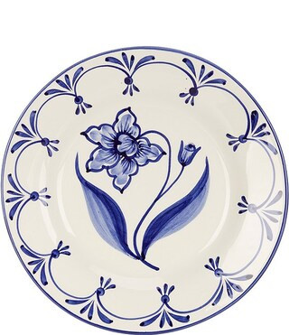 Genevieve Collection Blue Hand Painted Salad Plate | Dillard's