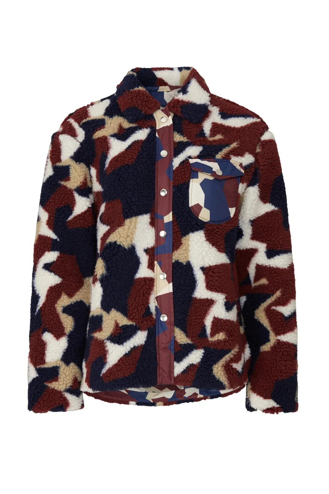 rag & bone Camo Elliot Sherpa Shirt Jacket | Rent the Runway