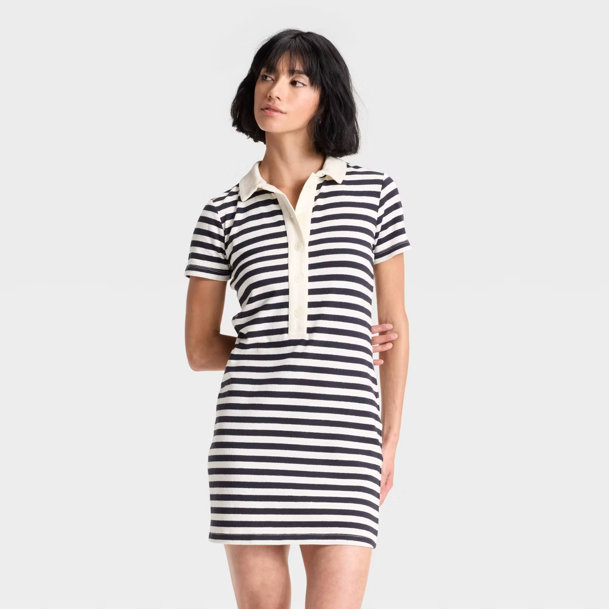Women's Short Sleeve Knit Mini Shirtdress - Universal Thread™ | Target