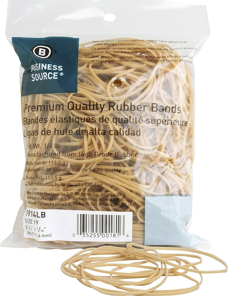 Business Source Rubber Band, Natural (1914LB) | Amazon (US)