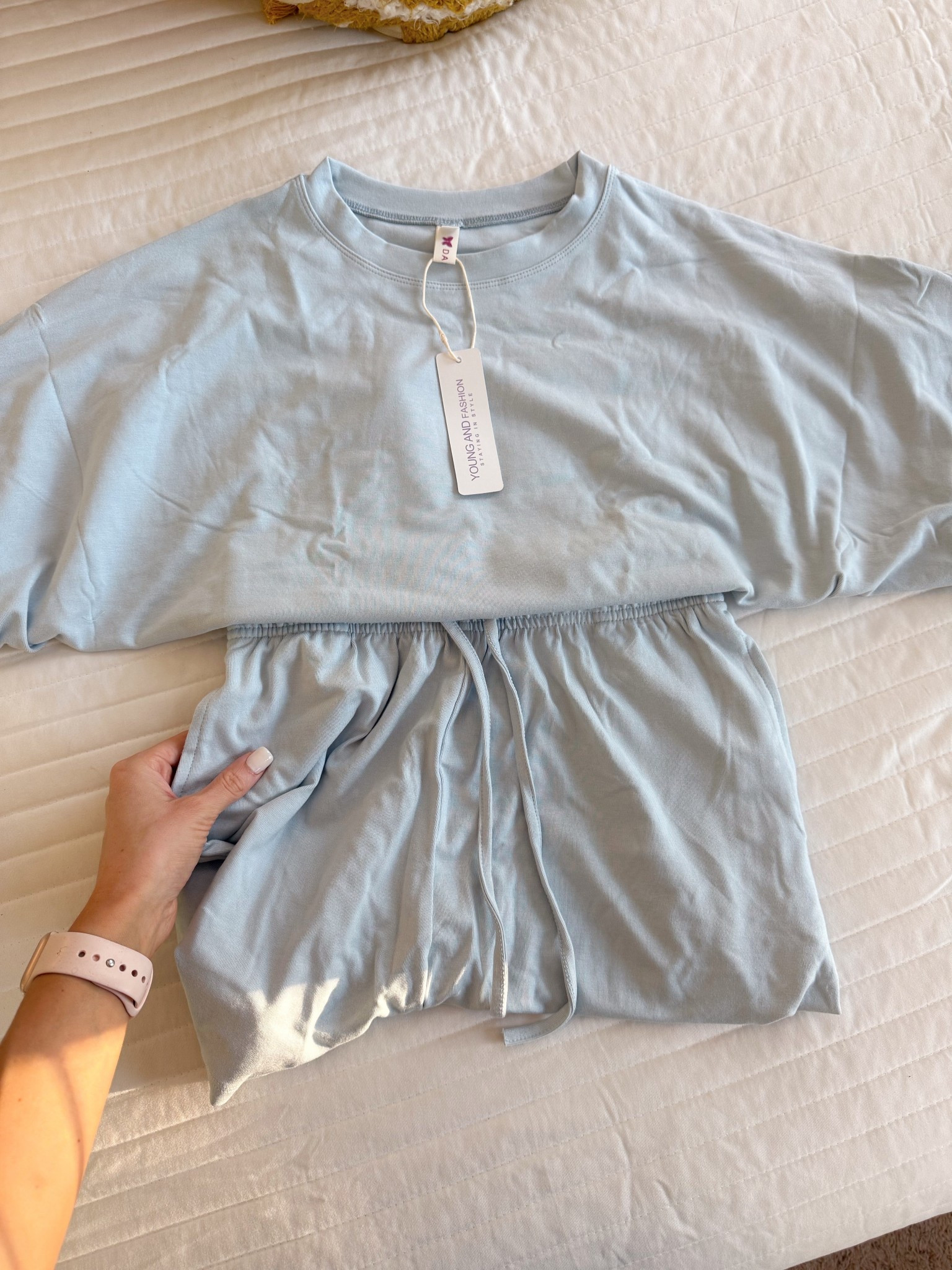 Two piece short set from the Zon ☁️🩵✨

#LTKPetite #LTKActive