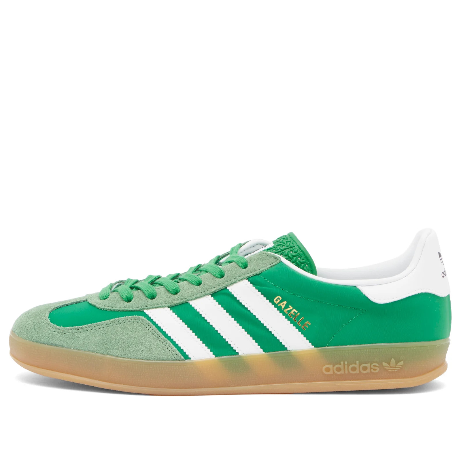 Adidas Gazelle Indoor in Green/White/Hazy Green, Size UK 11.5 | END. Clothing
