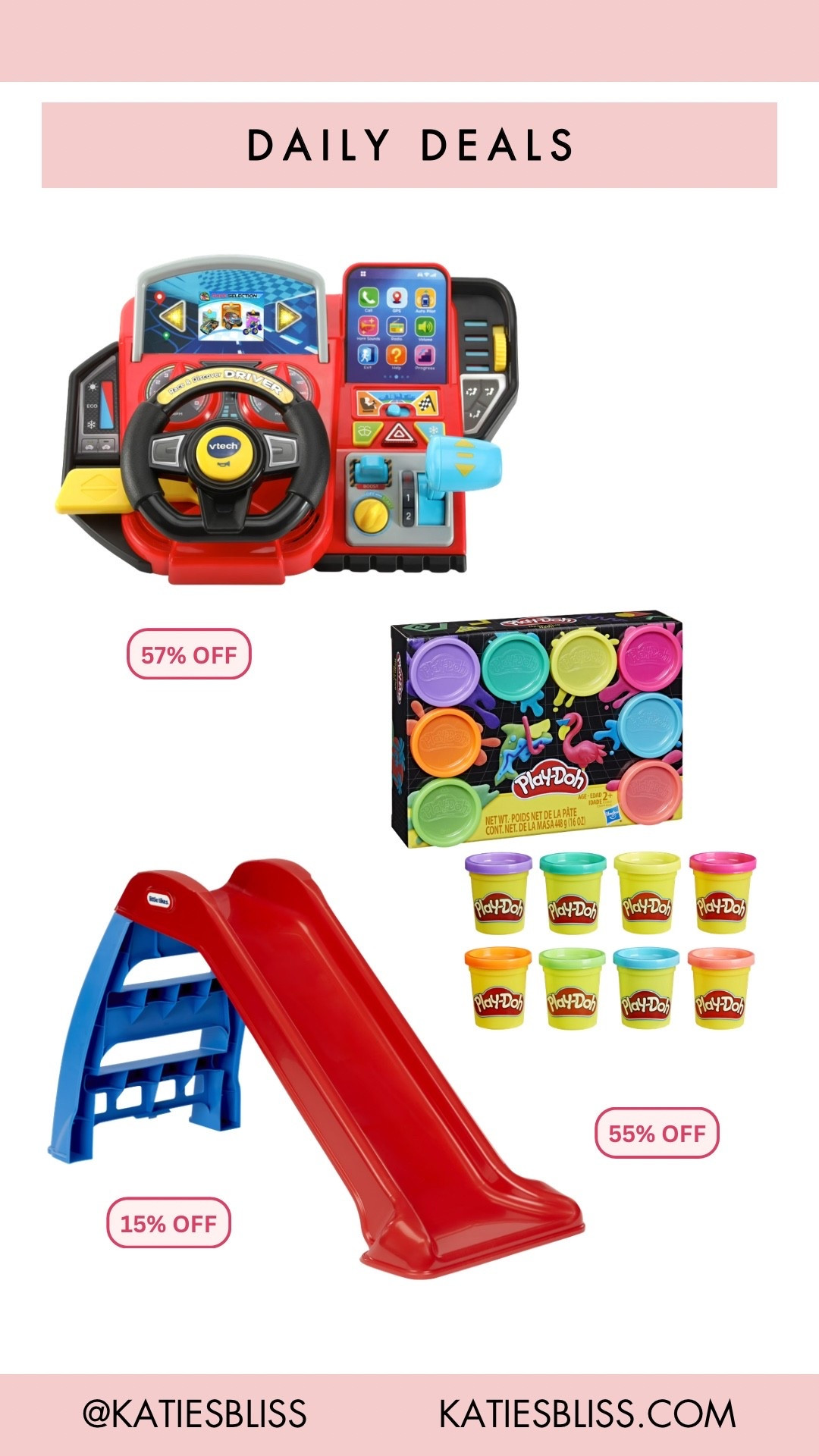 Daily deals ✨

Walmart. Toys. Kids. Slide. Outdoor. Play doh. Car. Deal. Sale. Markdown. 



#LTKSaleAlert #LTKKids