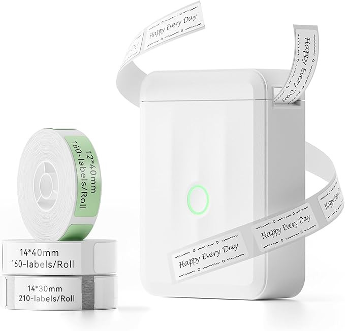 NIIMBOT D110 Upgraded Version Mini Label Maker Machine with 3 Tapes, Portable Bluetooth Thermal P... | Amazon (US)
