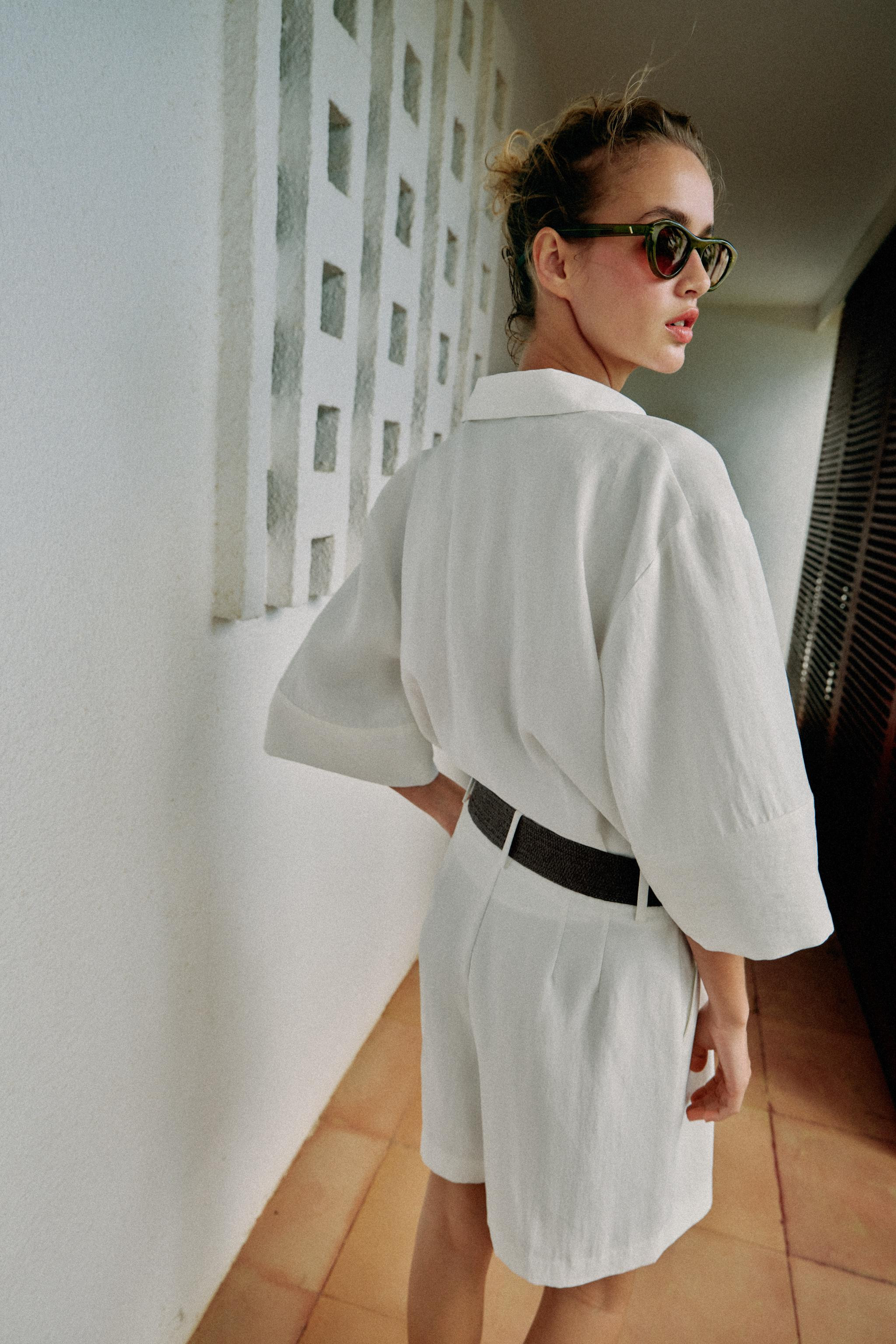 SHORT SHIRT WITH WIDE SLEEVES | Zara UK
