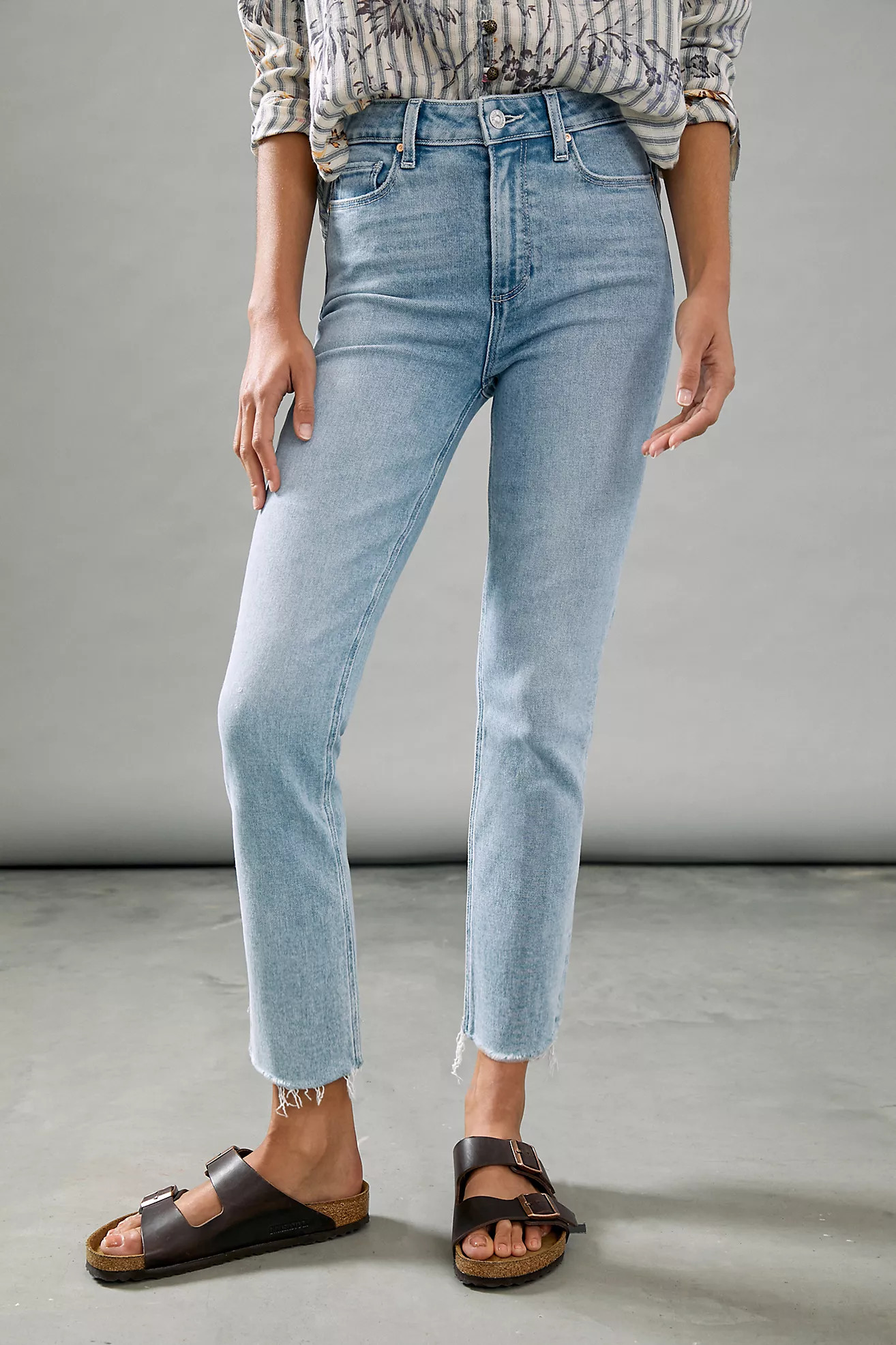 Paige Cindy Slim Straight Jeans | Anthropologie (US)